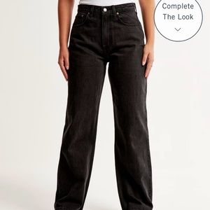 NWT ABERCROMBIE Curve Love High Rise Loose Jean